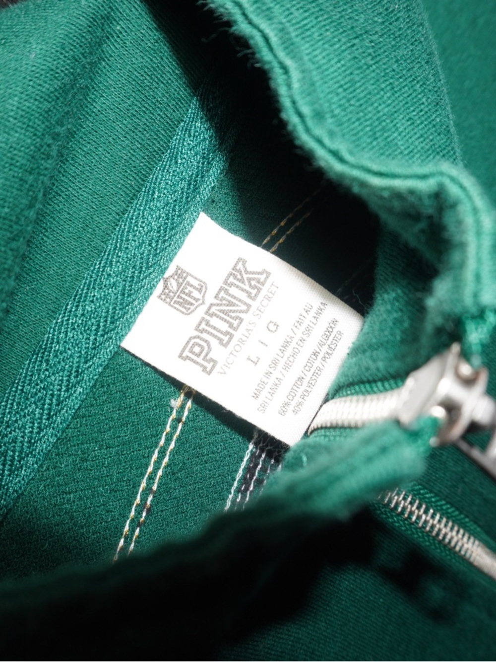 Victoria's Secret PINK GreenBay Packers Quarter Zip - Picture 6 of 6